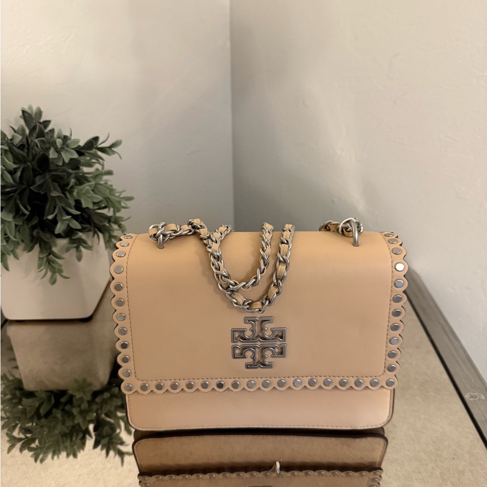 NeW! Tory Burch Britten Studded Adjustable
Shoulder Bag